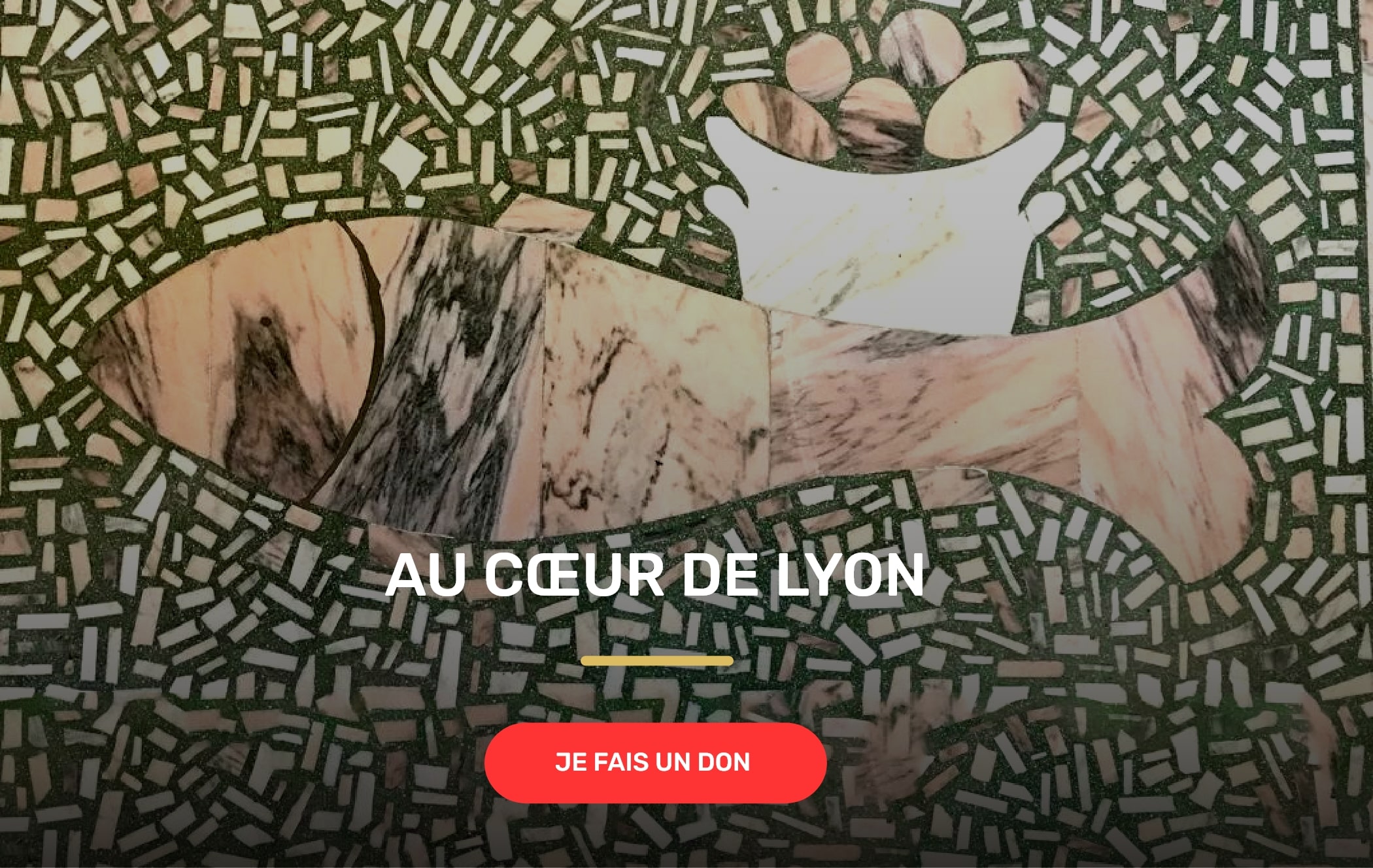 Au coeur de Lyon. Je fais un don.